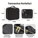 Bolsa de Maquiagem Portátil com Espelho LED - GlowBag - Fluzzia